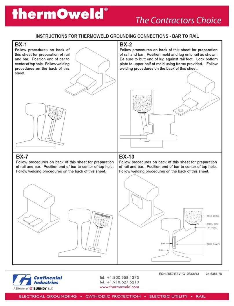 Burndy Continental Industries thermOweld BX-1 instructions