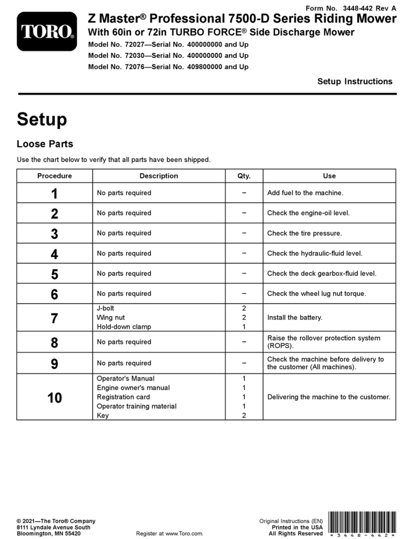 Toro 72076 Manual