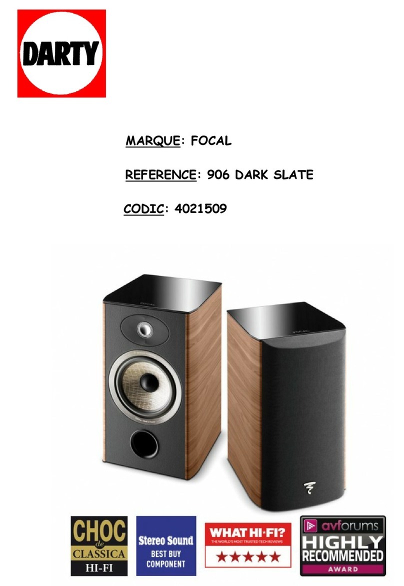 Focal ARIA 906 DARK SLATE User manual