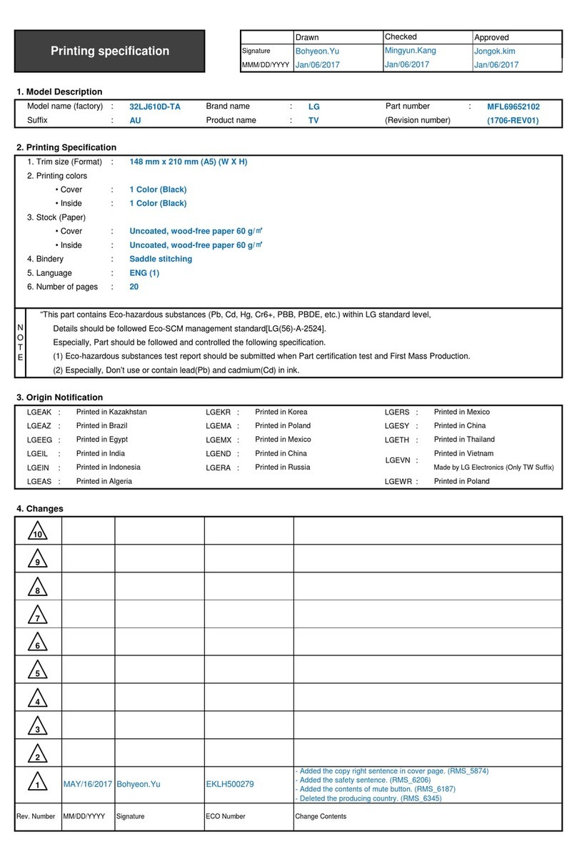 LG 32LJ610D-TA User manual