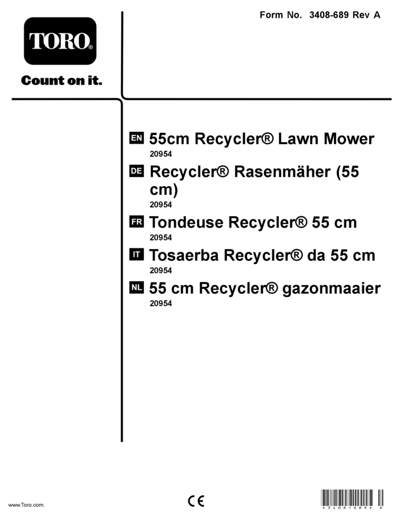 Toro Recycler 20954 User manual