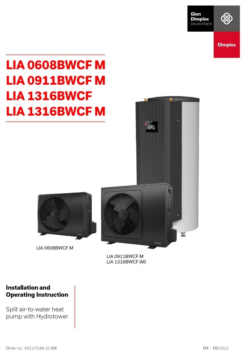 Dimplex LIA 0608BWCF M Installation and operating instruction