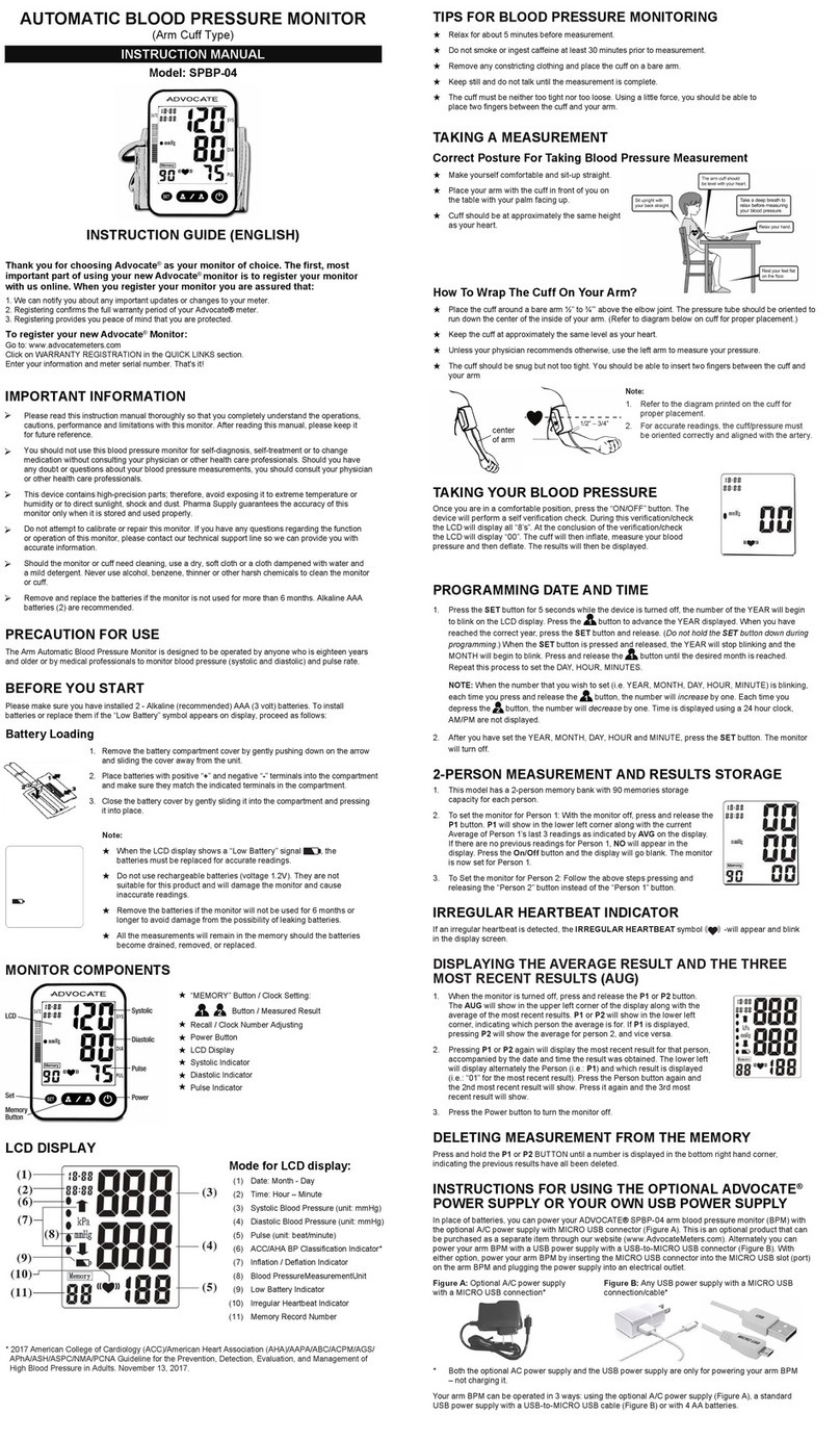 Advocate SPBP-04 User manual