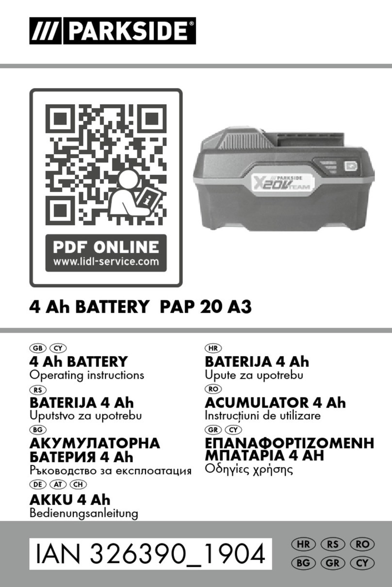 Parkside PAP 20 A3 operating instructions