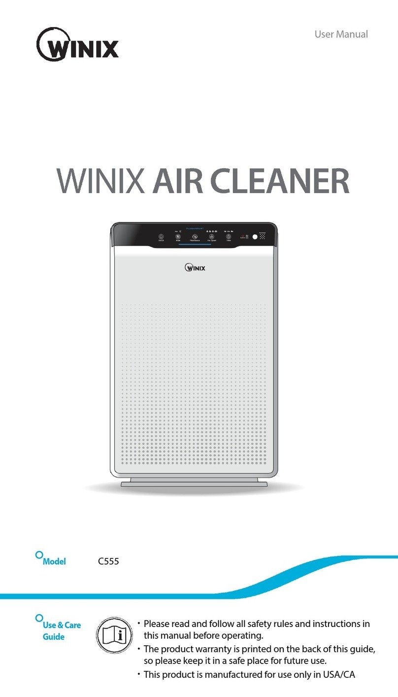 Winix C555 User manual Winix C555 User manual