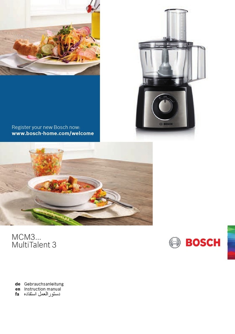 Bosch MultiTalent 3 MCM3 Series User manual