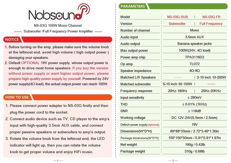 Nobsound NS-03G User manual
