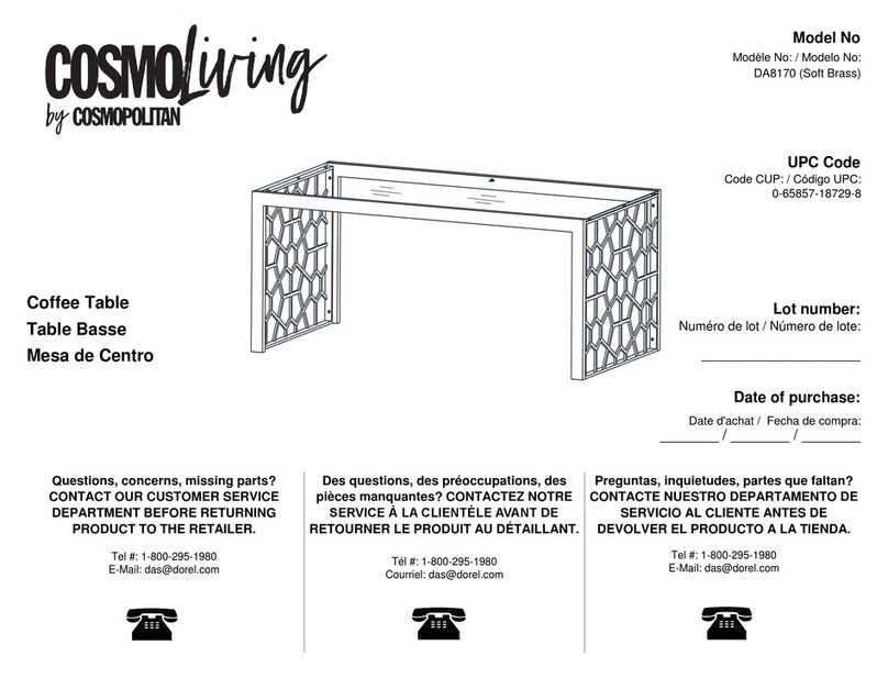 Cosmopolitan COSMOLiving DA8170 User manual