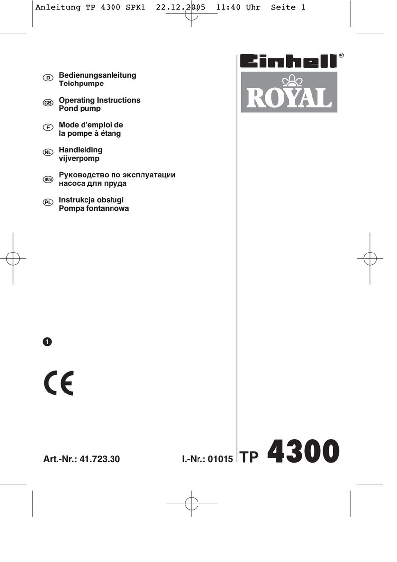 Einhell Royal TP 4300 operating instructions