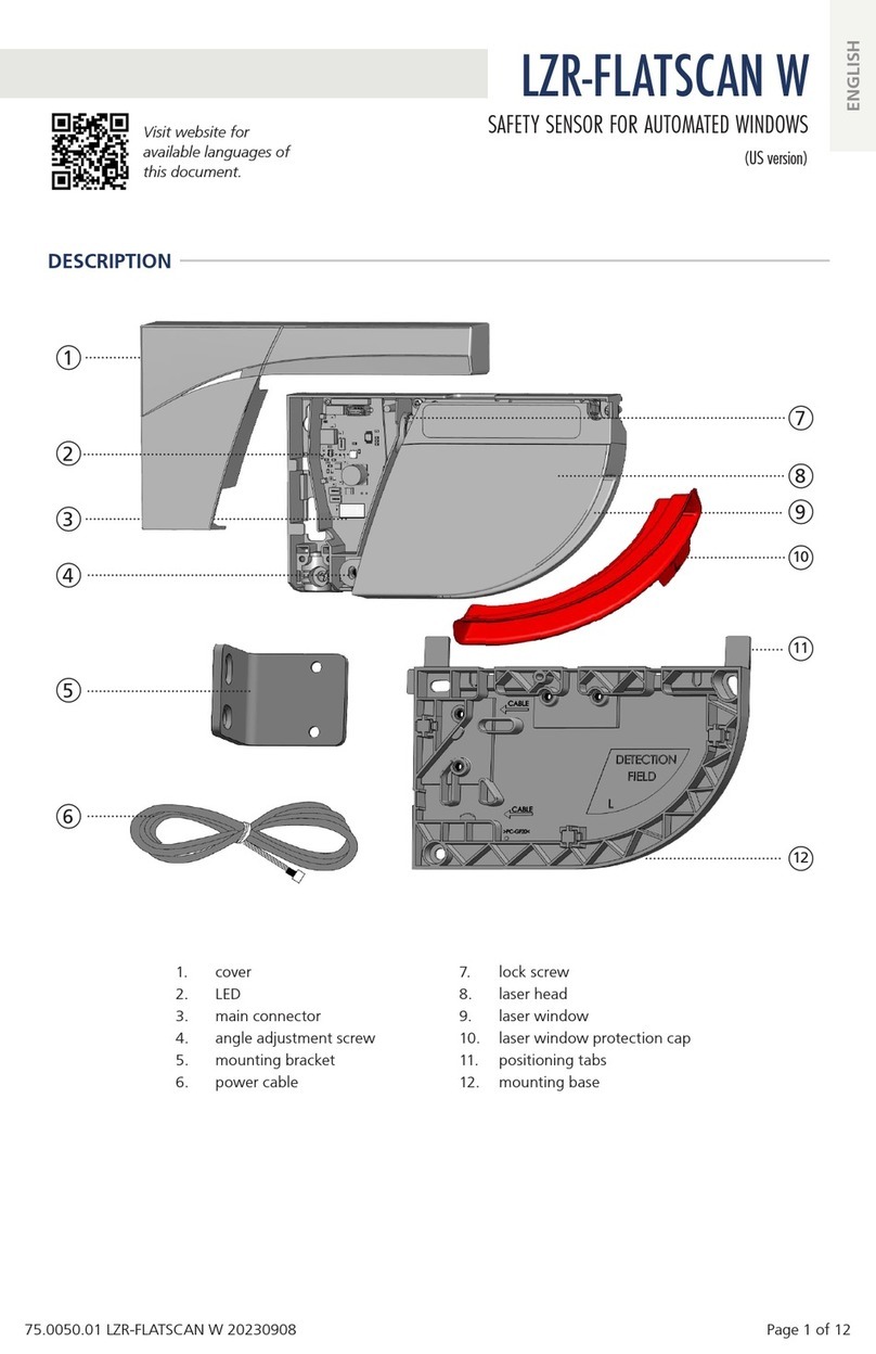BEA LZR-FLATSCAN W manual