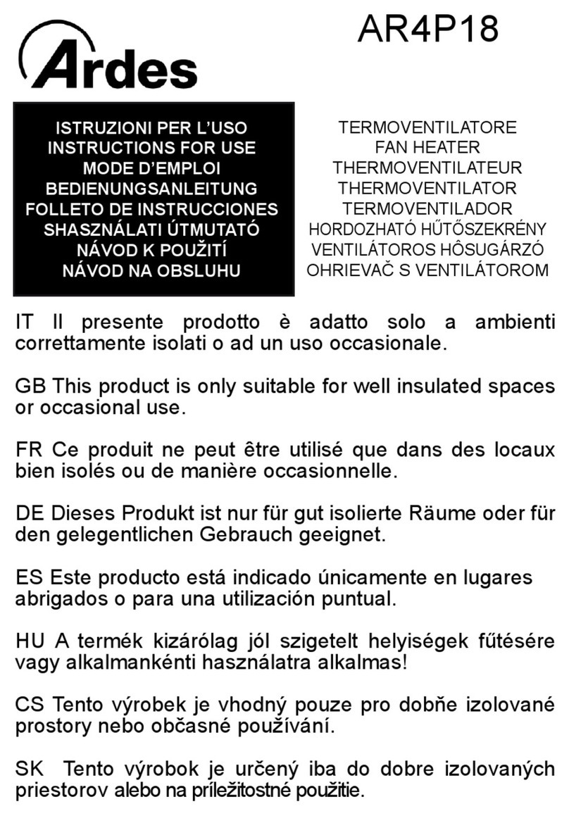 ARDES AR4P18 Instructions for use