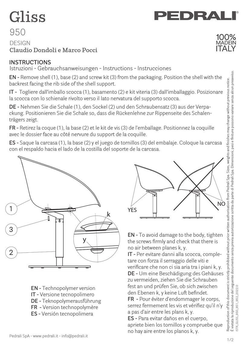 Pedrali Gliss 950 instructions