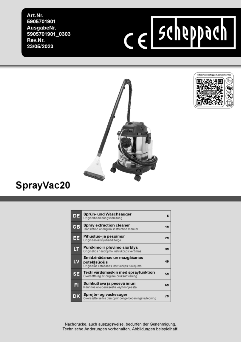 Scheppach SprayVac20 Instructions for use