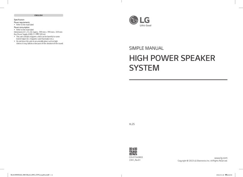 LG XL2S User manual
