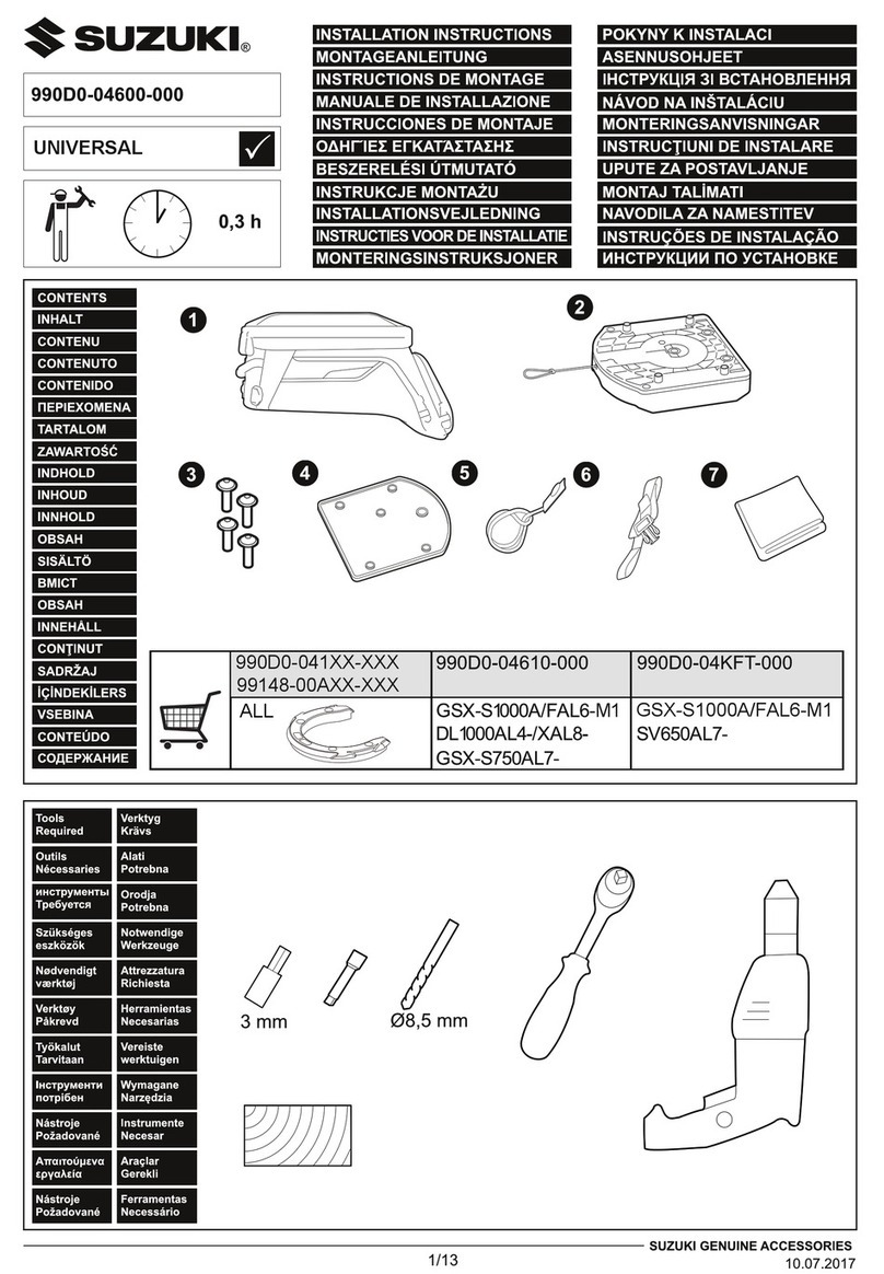 Suzuki 990D0-04600-000 installation instructions