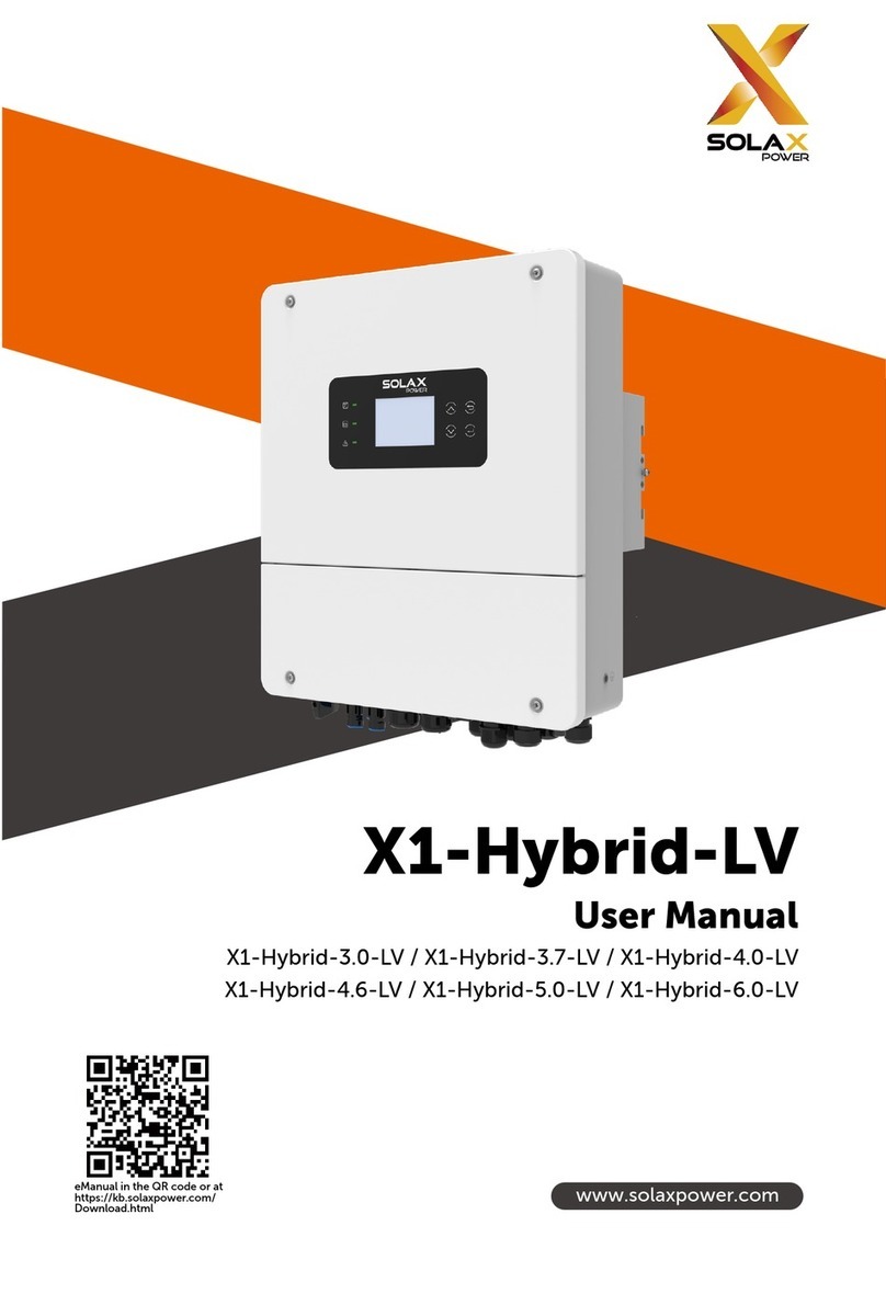 SolaX Power X1-Hybrid-LV User manual