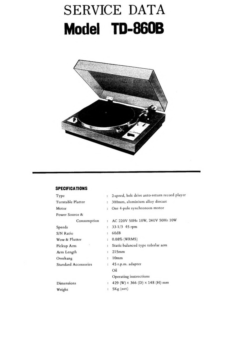 Tensai TD-860B Mounting instructions