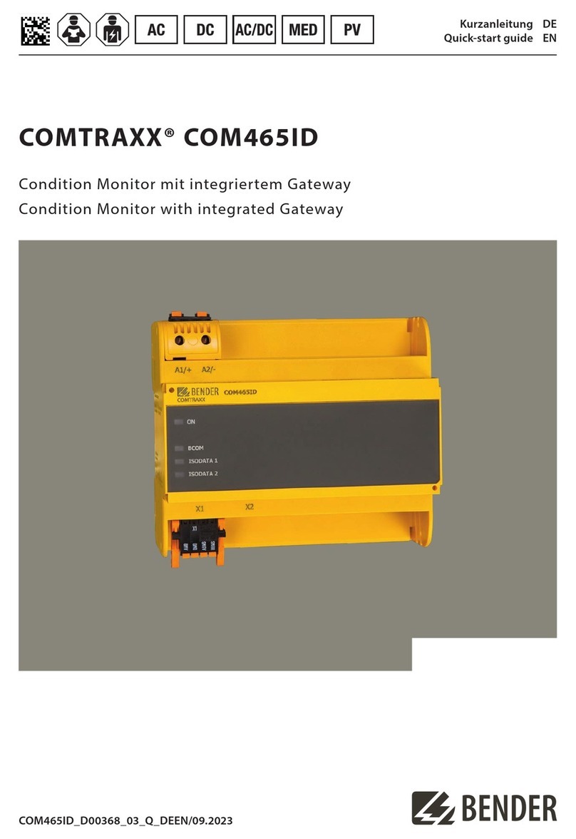 Bender COMTRAXX COM465ID User manual
