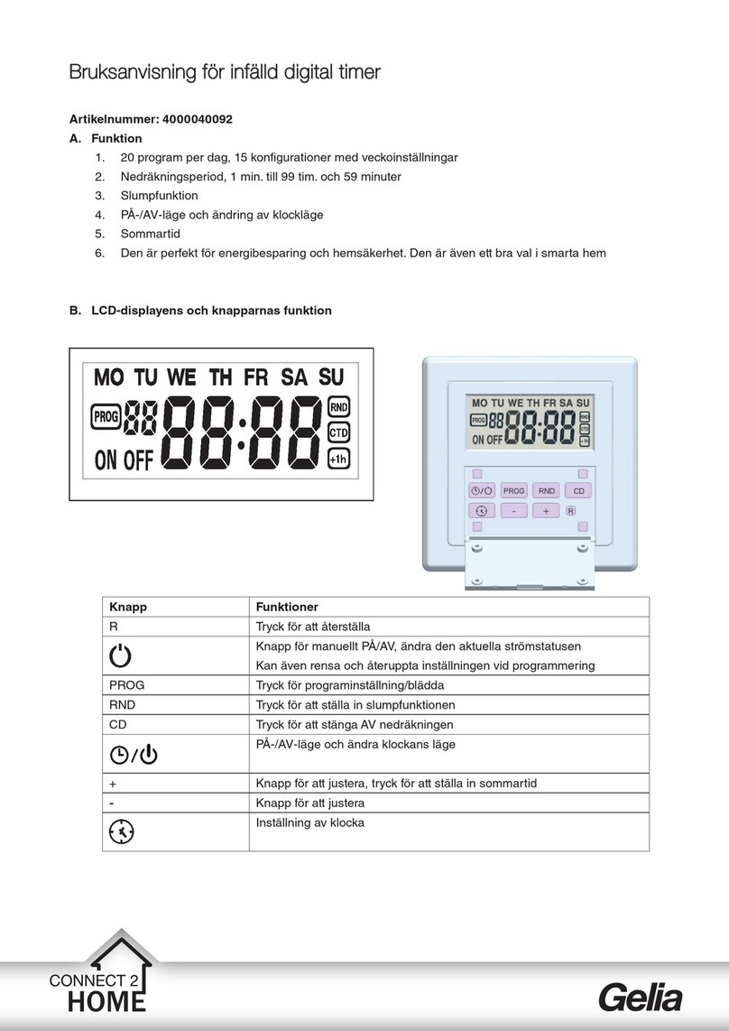 Gelia CONNECT 2 HOME 4000040092 instruction manual