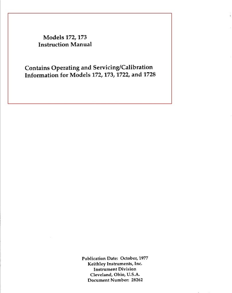 Keithley 172 User manual