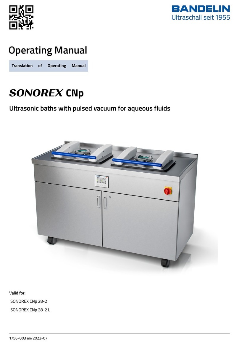 BANDELIN SONOREX CNp 28-2 User manual