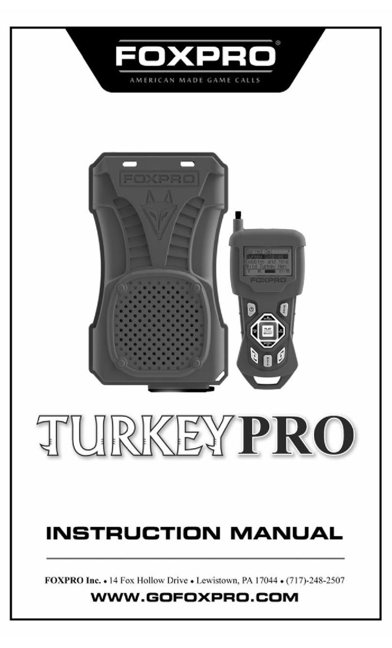 Foxpro TURKEY PRO instruction manual