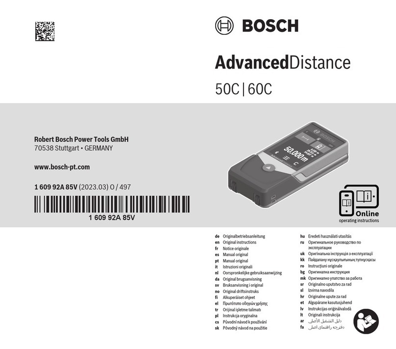 Bosch AdvancedDistance 50C Original instructions