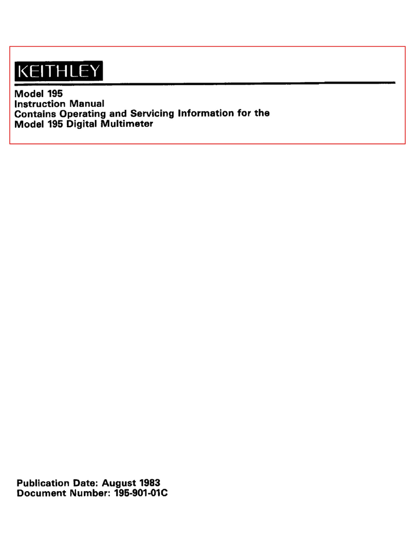 Keithley 195 User manual