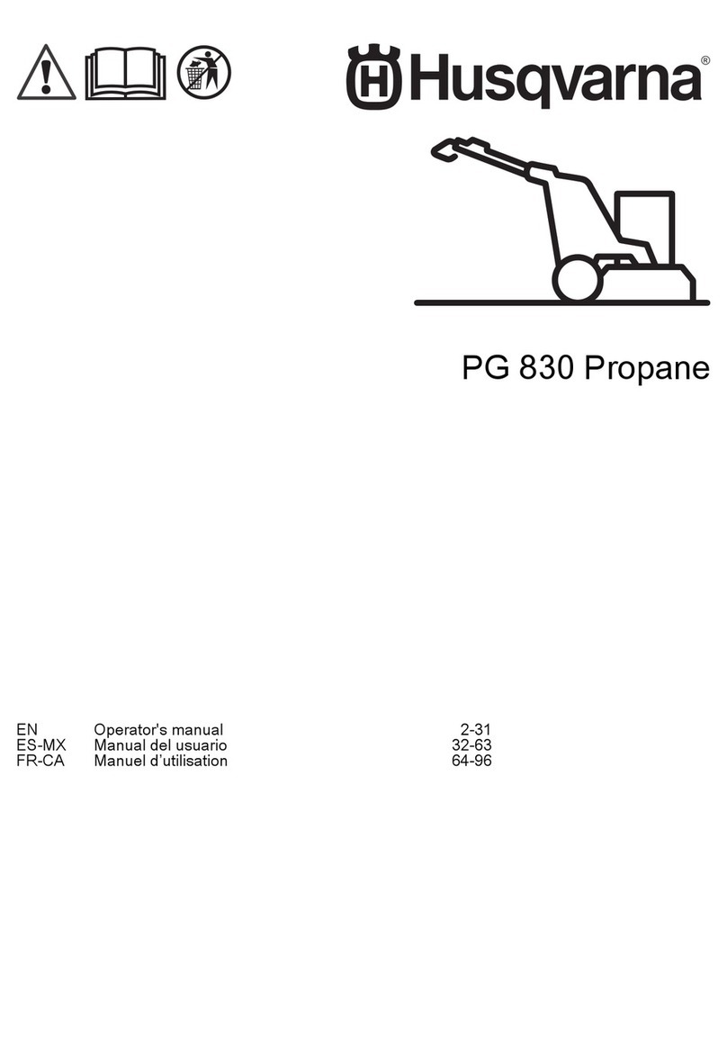 Husqvarna PG 830 Operator's manual