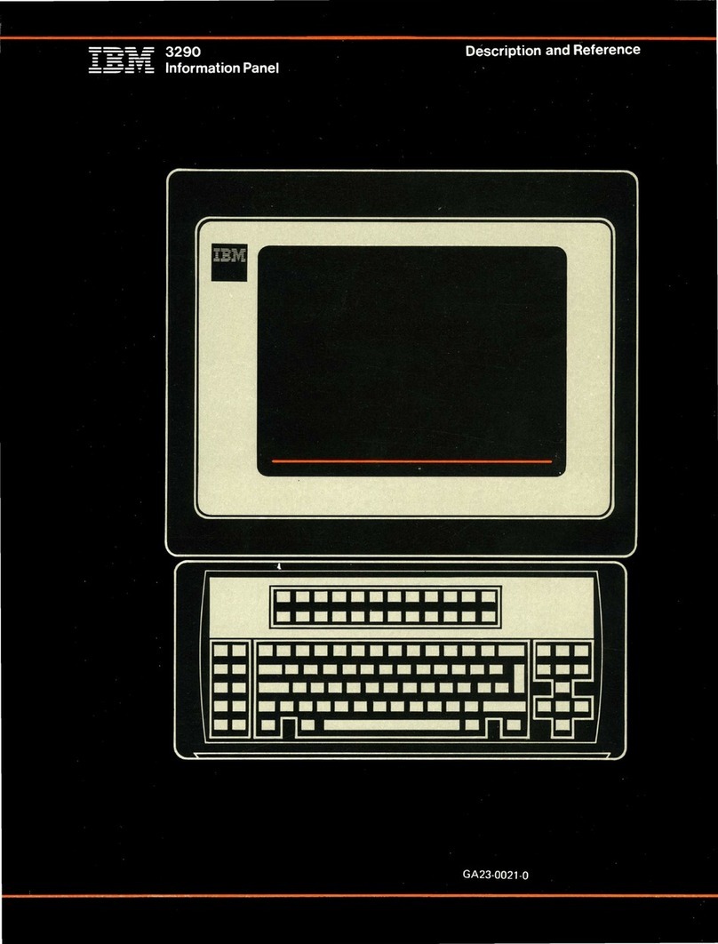 IBM 3290 User manual