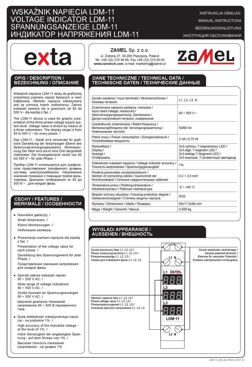 Zamel Exta LDM-11 Manual instruction