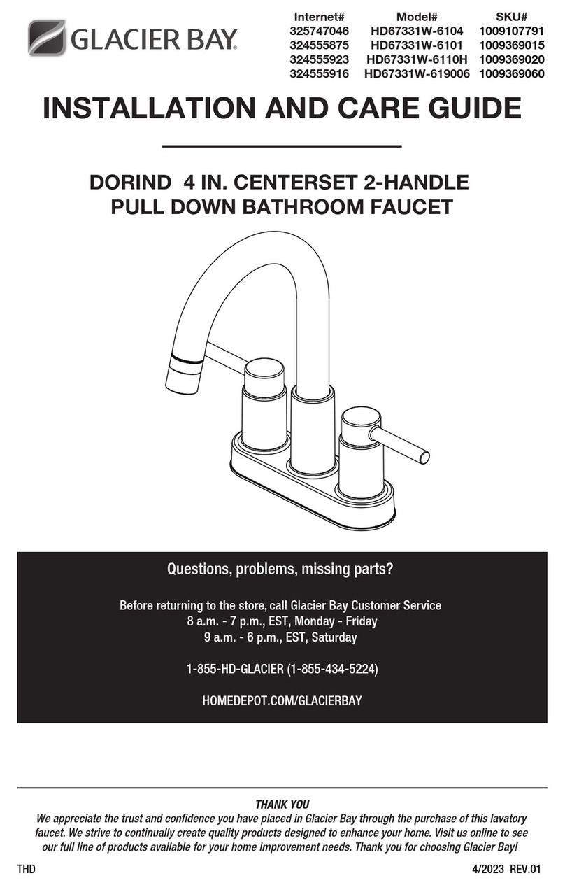 Glacier bay DORIND HD67331W-6104 Assembly instructions