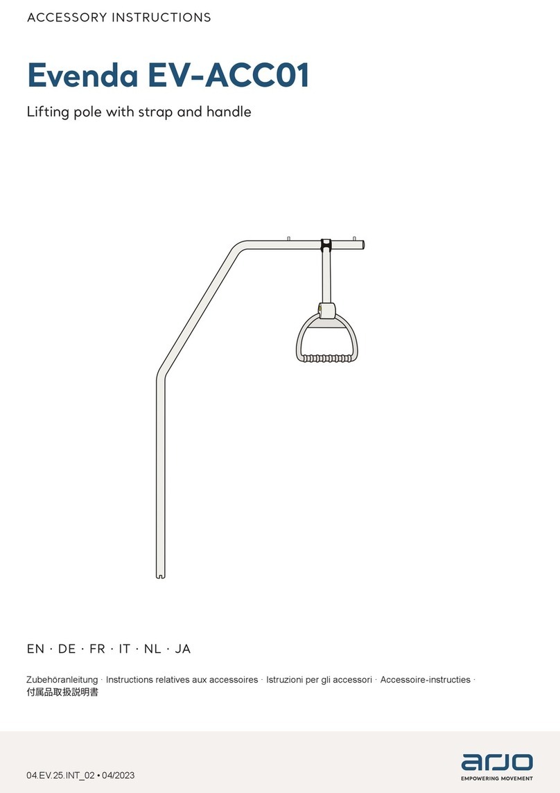 Arjo Evenda EV-ACC01 Accessories Instructions