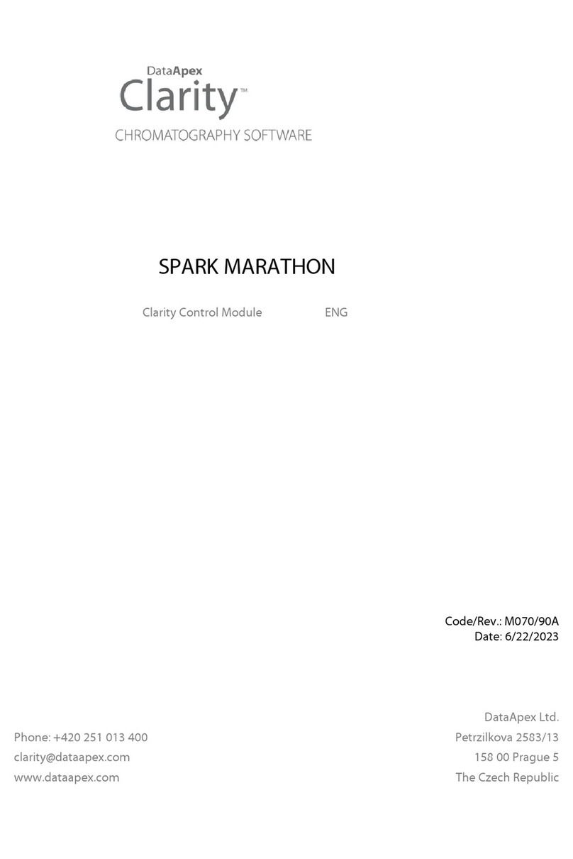 DataApex Clarity SPARK MARATHON manual