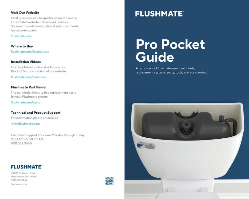 Flushmate 504 Series Pocket guide