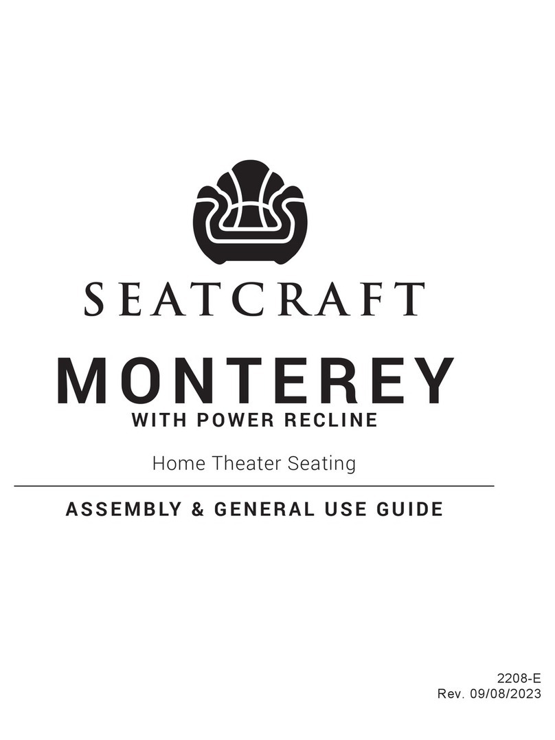Seatcraft MONTEREY Assembly & general use guide