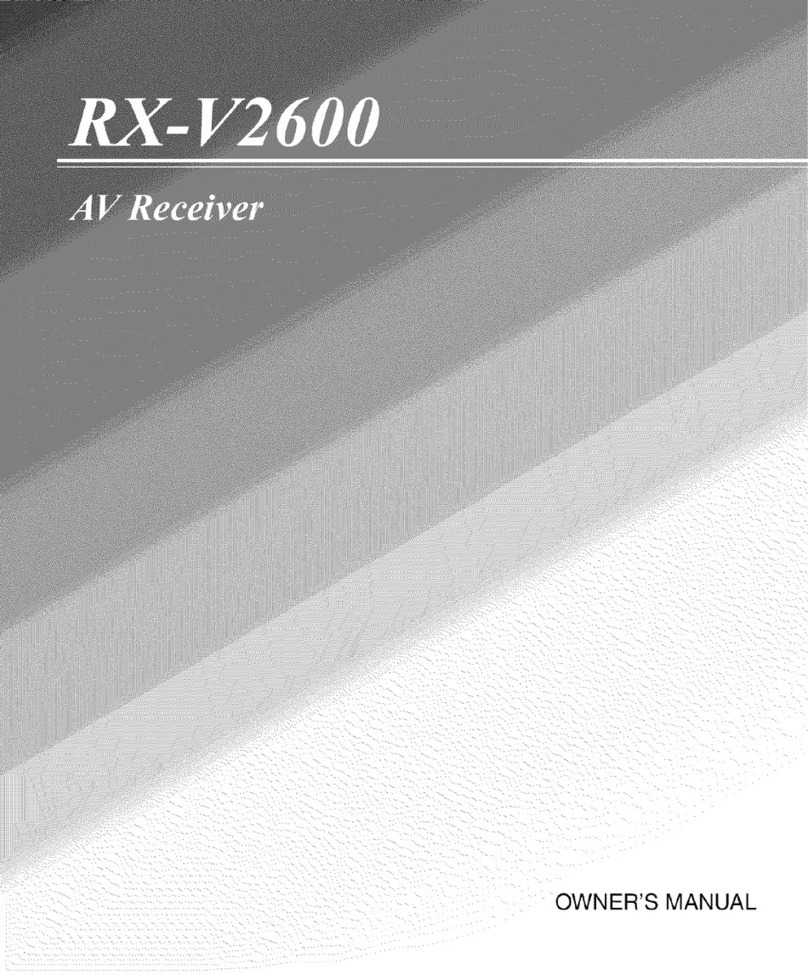 Yamaha RX-V2600 owner's manual