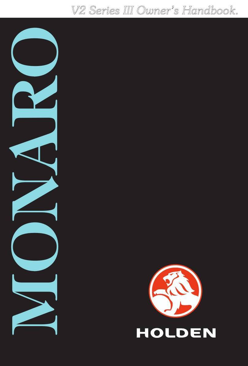 HOLDEN MONARO V2 III 2003 Series User guide HOLDEN MONARO V2 III 2003 Series User guide