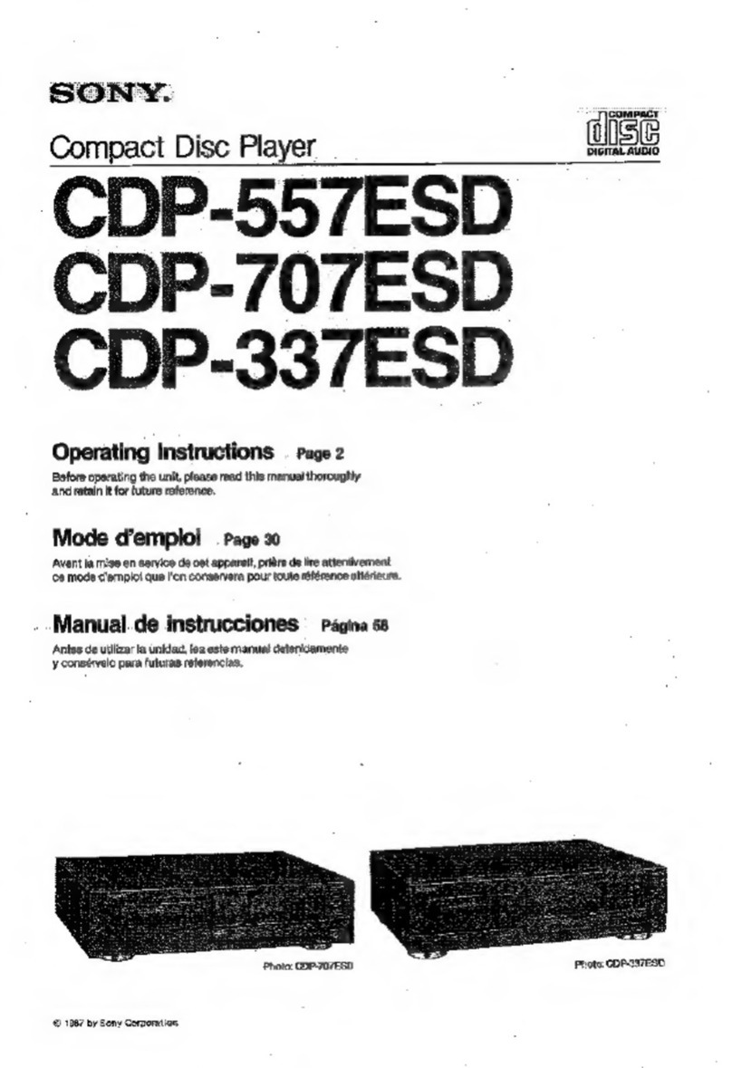 Sony CDP-557ESD User manual