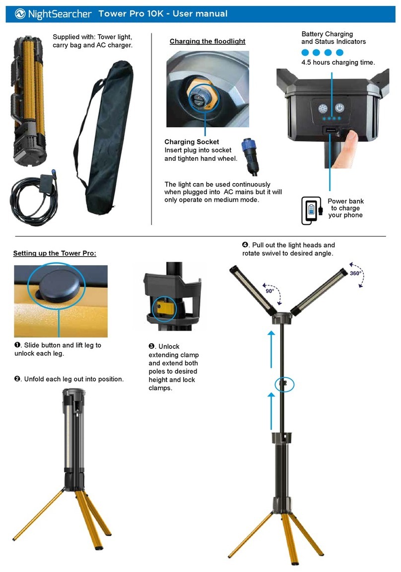 NightSearcher Tower Pro 10K user manual