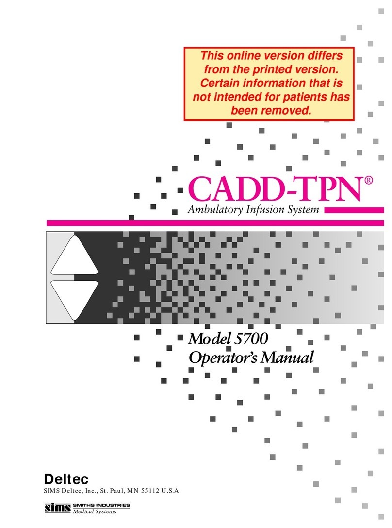 Deltec CADD-TPN 5700 Operator's manual