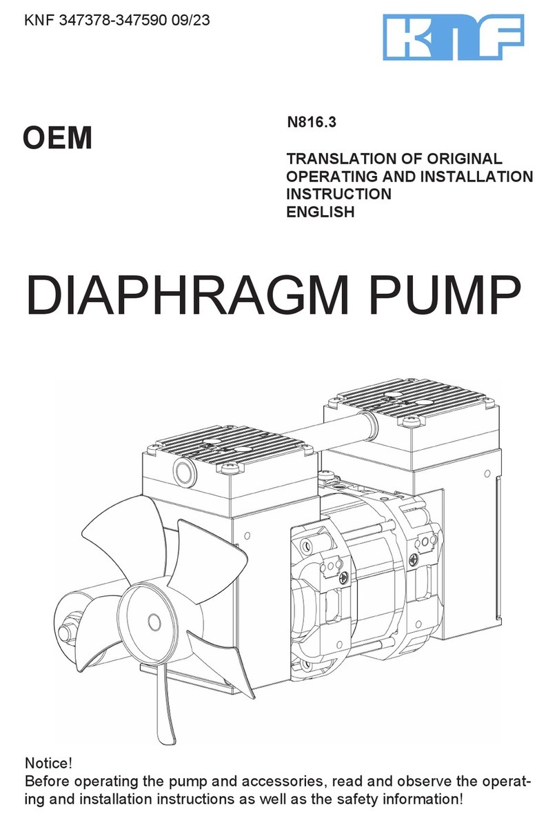 KNF N 816.3 TRANSLATION OF ORIGINAL OPERATING AND INSTALLATION INSTRUCTIONS