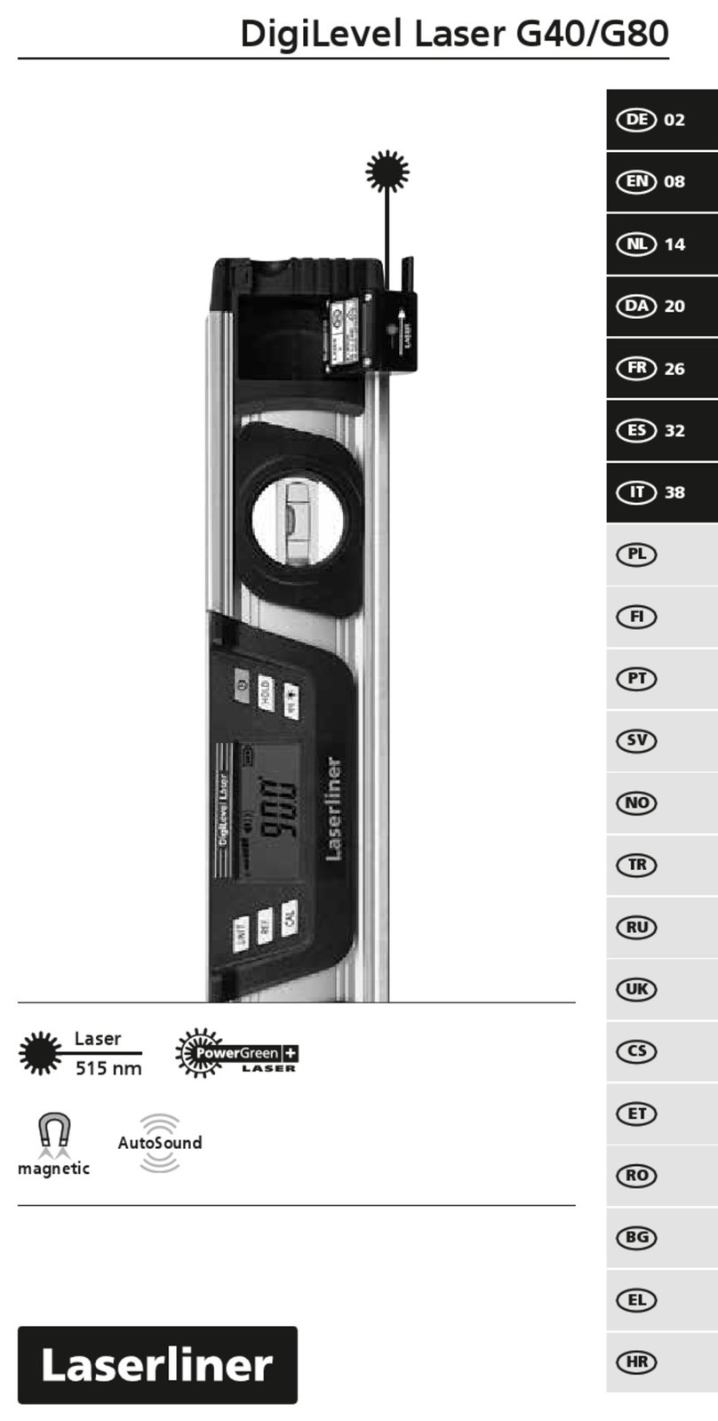 LaserLiner G40 manual