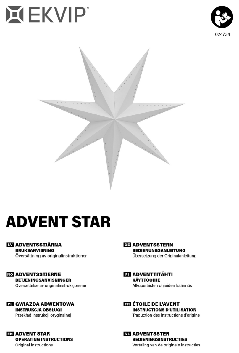 EKVIP ADVENT STAR operating instructions