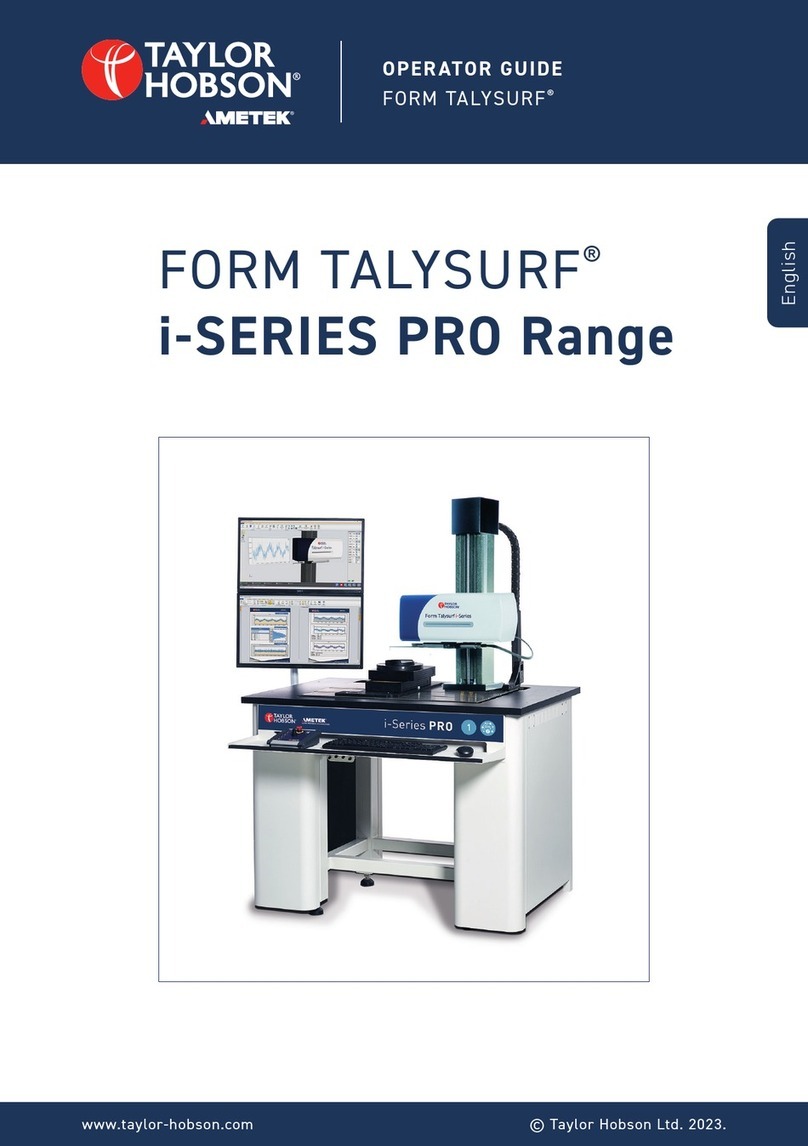 Ametek TAYLOR HOBSON FORM TALYSURF i PRO Series Manual