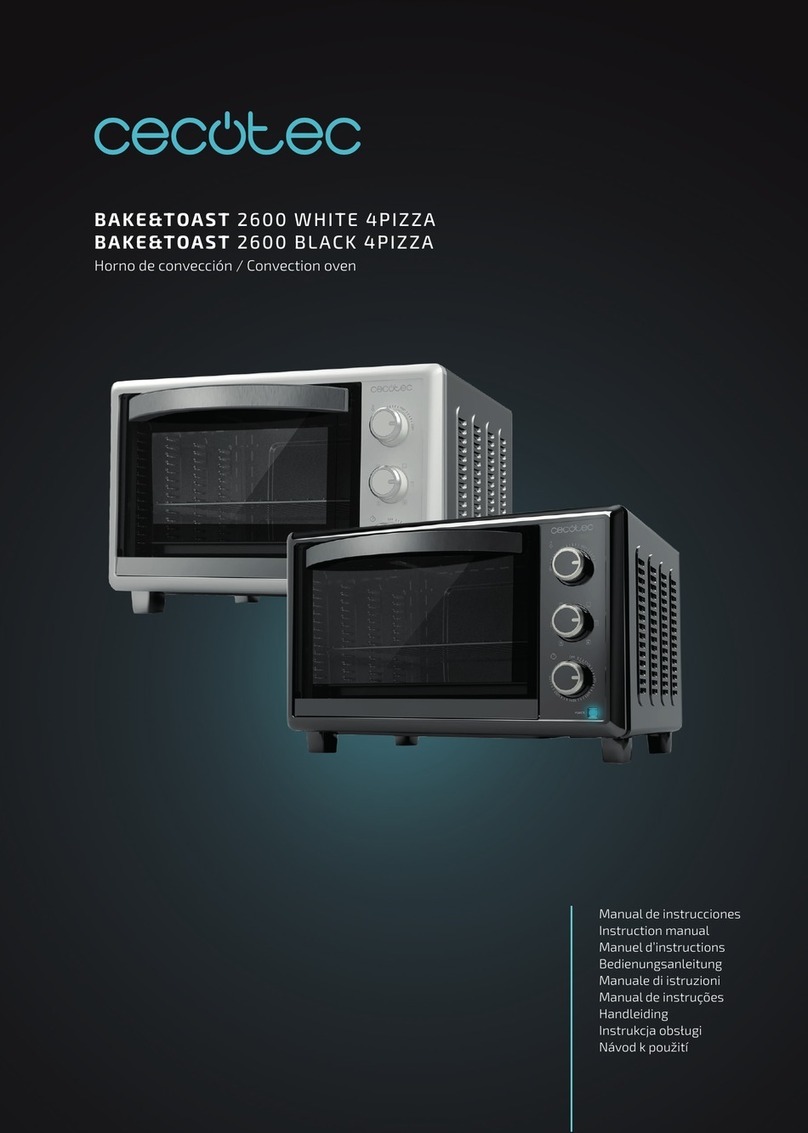 cecotec BAKE&TOAST 2600 WHITE 4PIZZA instruction manual cecotec BAKE&TOAST 2600 WHITE 4PIZZA instruction manual