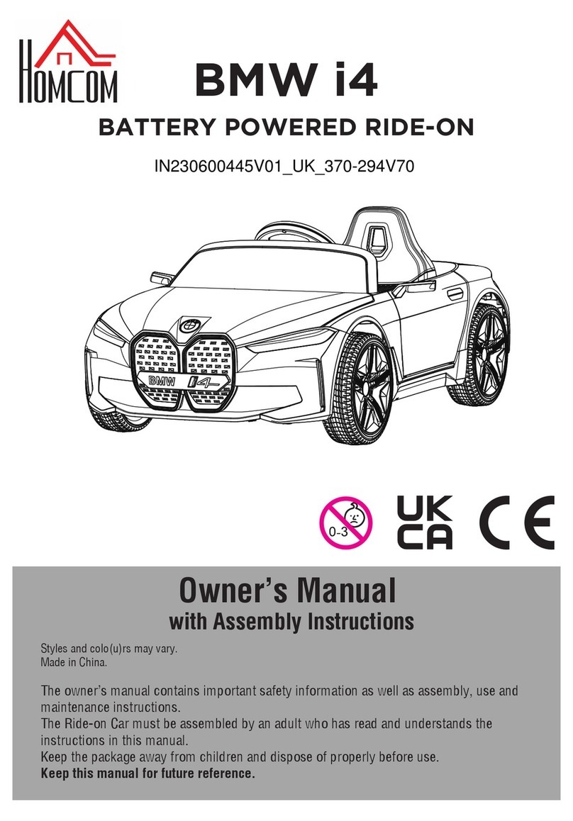 HOMCOM BMW i4 Owner's manual with assembly instructions