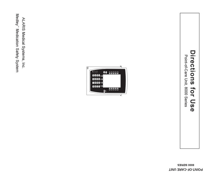 Alaris Medical Systems Medley 8000 Series Directions for use Alaris Medical Systems Medley 8000 Series Directions for use