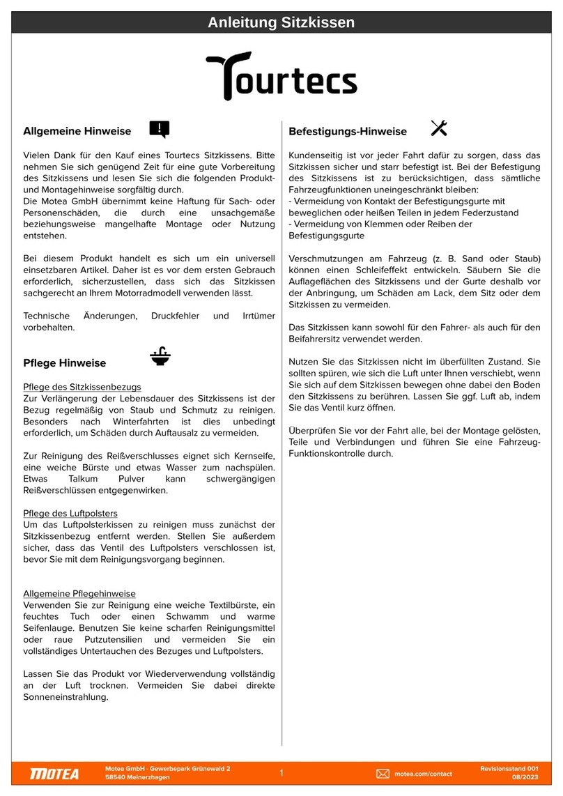 motea Tourtecs User manual