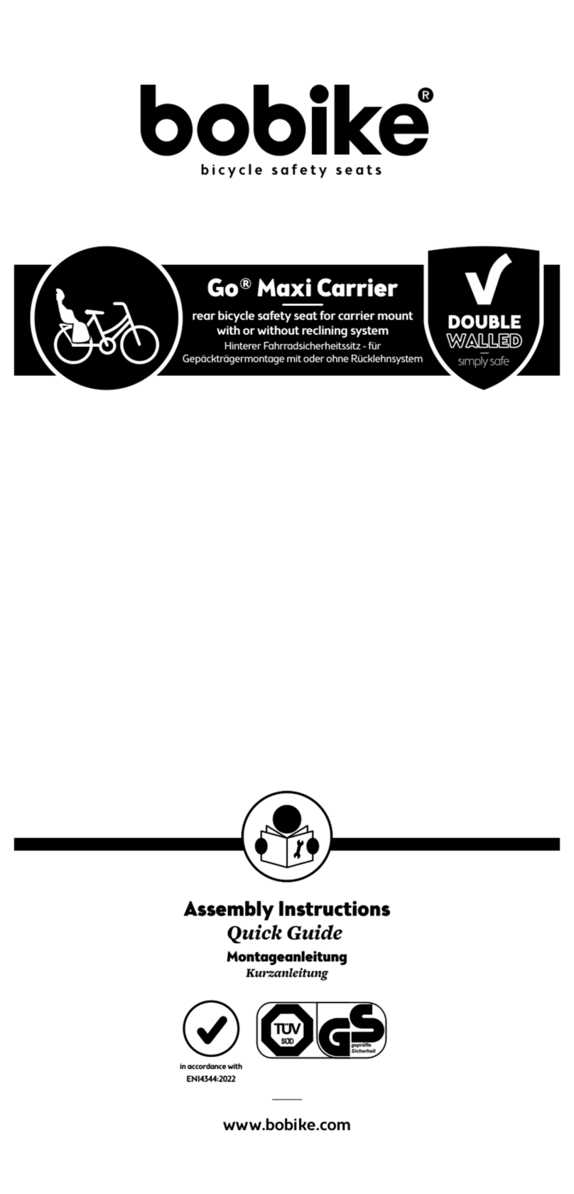 Bobike Go Maxi Carrier Assembly instructions